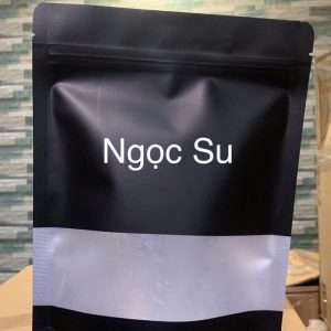 Túi zip có cửa sổ màu đen