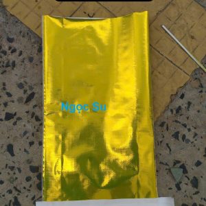 Bao PP dệt ghép MPET màu vàng 24K