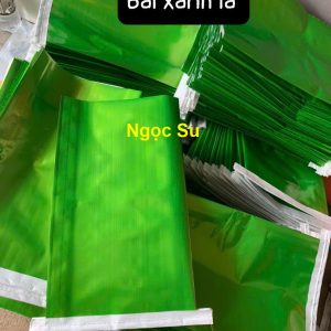 Bao PP dệt ghép MPET màu xanh lá