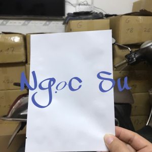 Túi 3 biên màu trắng sữa - Túi Bạc Sữa