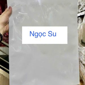 Túi 3 biên quai xách màu trắng sữa - không lót bạc