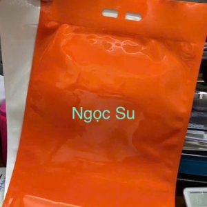Túi 3 biên quai xách màu Cam - không lót bạc
