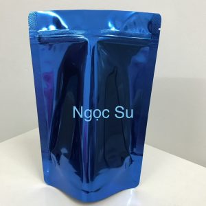 Túi zip màu xanh dương